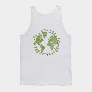 Green Planet Earth Tank Top